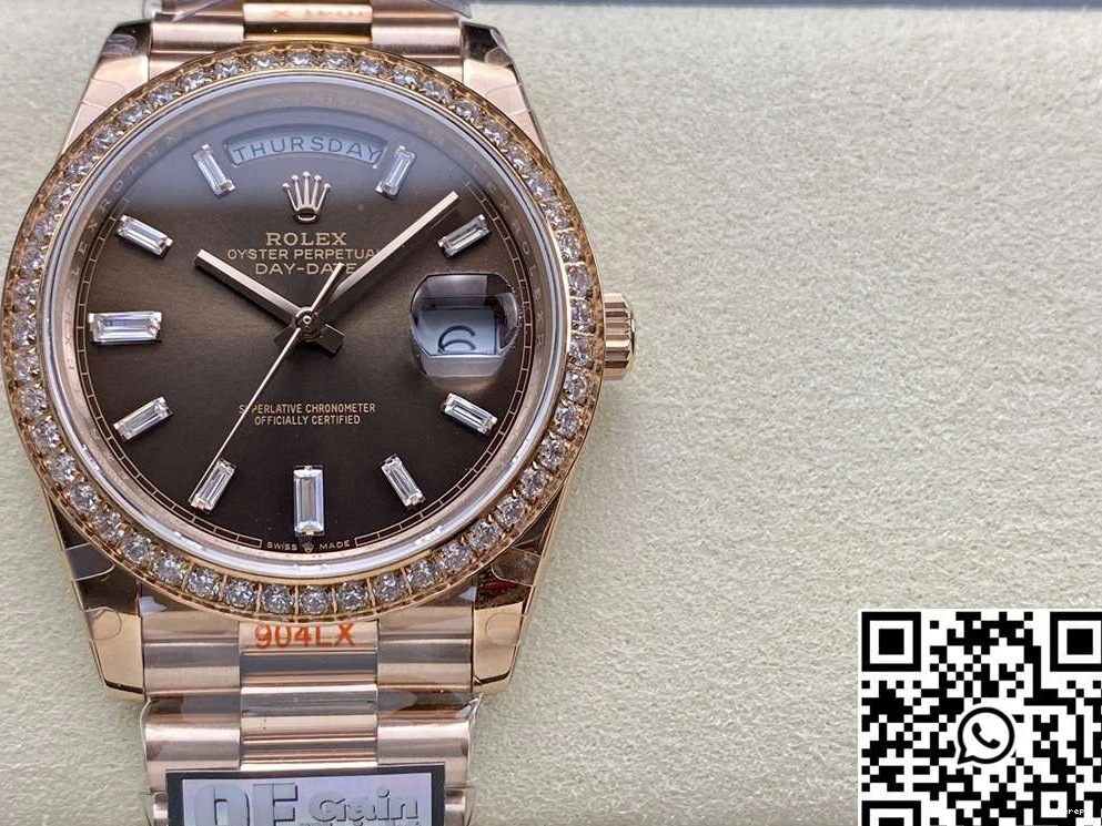 QF Factory Tungsten Day v5 M228345rbr-0006 Steel Rolex Dial Date Chocalate 0407